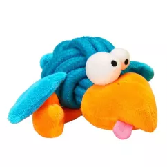Coockoo Гава голубая с пискавкой 8,5 см (текстиль) игрушка для собак