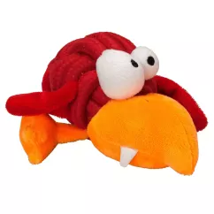 Coockoo Гава красная с пискавкой 10 см (текстиль) игрушка для собак