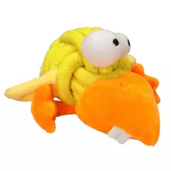 Coockoo Гава желтая с пискавкой 10 см (текстиль) игрушка для собак