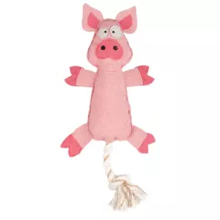 Duvo+ «Farm Friends» Свиня Pia з пискавкою 49 см (поліестер) іграшка для собак