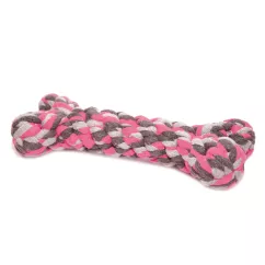 Duvo+ Кость плетеная 8 см (текстиль) игрушка для собак
