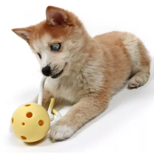 Ebi Медуза Milo жовта 18 x 7 x 7 см (гума) іграшка для собак - фото №3