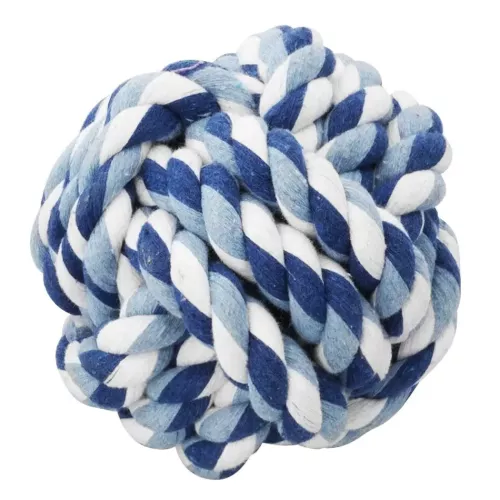 Ebi Мяч плетеный d=6 см (текстиль) игрушка для собак - фото №4