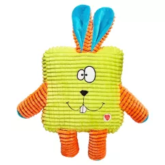 GimDog Кролик зеленый с пискавкой «Mini Cuddly Cubes» 20,8 см (текстиль) игрушка для собак