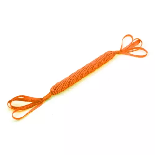 GimDog Палочка плетеная с ручками «Stretch» 64 см (текстиль) игрушка для собак - фото №3