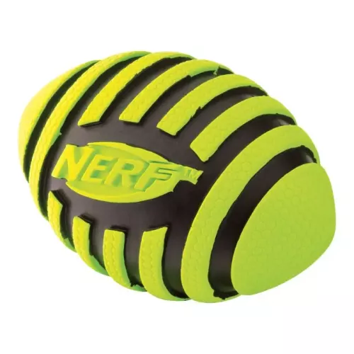 Nerf Мяч регби с пискавкой 8,5 см (резина) игрушка для собак - фото №2