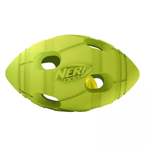 Nerf М'яч регбі, що світиться 10 см (гума) іграшка для собак - фото №2