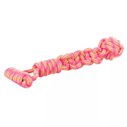 Trixie Канат плетений з м'ячем та ручкою 38 см, d=8 см (текстиль) іграшка для собак - фото №3