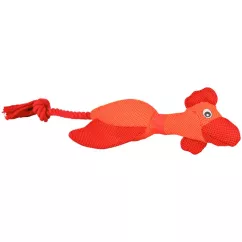 Trixie Курка / Качка з канатом та пискавкою 38 см (поліестер, іграшки в асортименті) іграшка для соб