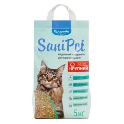 Наповнювач туалета для котів Природа Sani Pet 5 кг (бентонітовий великий) (PR240779)