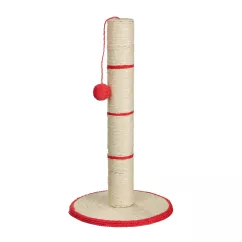 Дряпка-стовпчик Trixie з іграшкою на мотузці (бірюзова, червона, чорна, синя) (TX-4310)