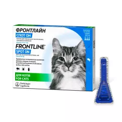 Boehringer Ingelheim (Merial) Frontline для котов Капли на холку от внешних паразитов от 2 кг 1 пипе