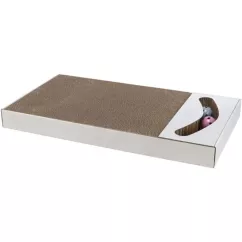 Дряпка картонна з м'ячиками Trixie XXL 70 × 6 × 38см бежевий (4011905480329)