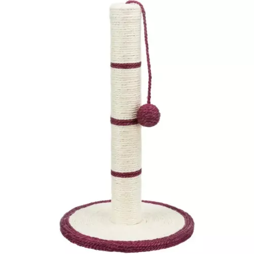 Когтеточка-столбик Trixie с игрушкой на веревке 50см (бирюзовая, красная, черная, синяя) (4309) - фото №2
