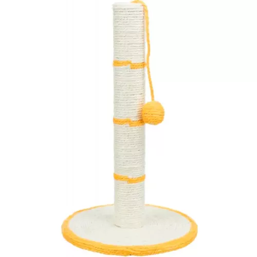 Когтеточка-столбик Trixie с игрушкой на веревке 50см (бирюзовая, красная, черная, синяя) (4309) - фото №3