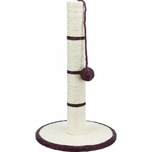 Когтеточка-столбик Trixie с игрушкой на веревке 50см (бирюзовая, красная, черная, синяя) (4309) - фото №4
