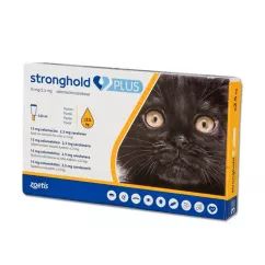 Капли на холке для кошек Стронгхолд Плюс до 2,5 кг, 3 пипетки (от внешних и внутренних паразитов) (10020776)