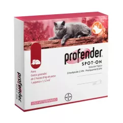 Краплі Bayer Profender для котів від 5 до 8 кг (для лікування та профілактики гельмінтозів) (91025)