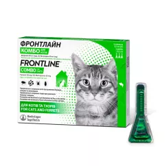 Капли на холку для кошек Boehringer Ingelheim (Merial) «Frontline Combo» (Фронтлайн Комбо) 1 пипетка (от внешних паразитов) (1200299)