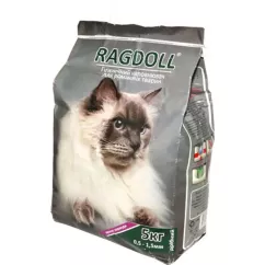 Наповнювач туалету для котів Ragdoll із запахом лаванди дрібний, 5 кг (бентонітовий) (70037)