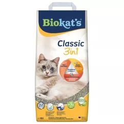 Наповнювач туалета для котів Biokat's Classic 3in1 10 л (бентонітовий) (G-613307)