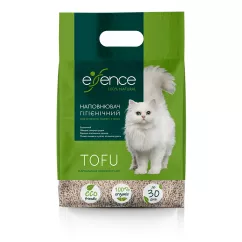 Наполнитель туалета для кошек Essence натуральный с ароматом зеленого чая размер гранул 1,5 мм, 6 л (тофу) (4820261920062)