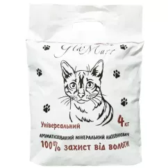 Наповнювач туалету для котів GLAMURR, 4 кг (бентонітовий) (GL0001)