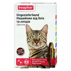 Beaphar Ошейник для котов от блох и клещей коричнего-желтый 35см