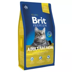 Brit Premium Cat Adult Salmon 8 кг (лосось) сухой корм для котов