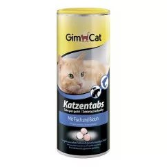 GimCat Katzentabs Fish & Biotion Ласощі для котів для шкіри та вовни 425 г (G-419077/409146)