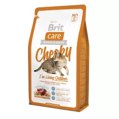 Brit Care Cat Cheeky I am Living Outdoor 2 кг (оленина та рис) сухий корм для котів, що живуть на ву