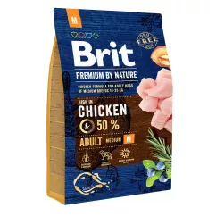 Brit Premium Adult M 3 kg сухой корм для взрослых собак средних пород