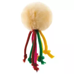Природа Мяч с веревочками на резинке 5 см (плюш) игрушка для котов