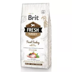 Brit Fresh Turkey With Pea & Slim 12 kg сухой корм для собак с лишним весом