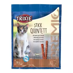 Лакомство для котов Trixie PREMIO Quadro-Sticks 5 шт. (ягненок и индейка) (42723)