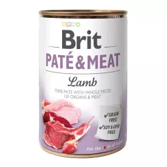 Вологий корм для собак Brit Pate & Meat Lamb 400 г (курка та ягня) (100861/100077/0441)