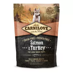 Carnilove Salmon & Turkey Large Breed Puppy 1, 5 kg сухой корм для щенков и молодых собак больших по
