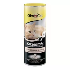 GimCat Katzentabs Mascarpone & Biotion Ласощі для котів для шкіри та вовни 425 г (G-419084/408064)