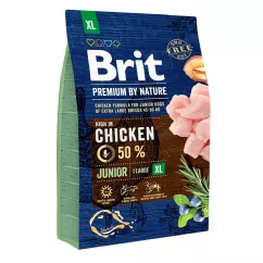 Brit Premium Junior XL 3 kg (курица) сухой корм для щенков и молодых собак гигантских пород