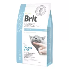 Сухой корм для кошек, для снижения веса Brit GF Veterinary Diet Obesity 2 кг (курица) (170966/528479)
