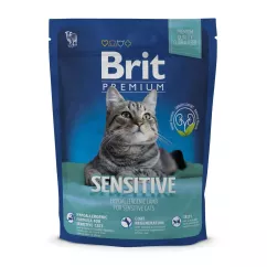 Brit Premium Cat Sensitive 300 г (ягня) сухий корм для котів з чутливим травленням