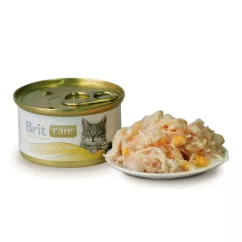 Влажный корм для кошек Brit Care Cat Chicken Breast & Cheese 80 г (куриная грудка и сыр) (101263/100059/3018)