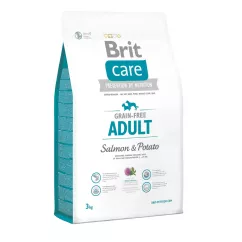 Brit Care Salmon & Potato Free Adult 3 kg сухой корм для взрослых собак мелких и средних пород