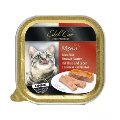 Вологий корм для котів Edel Cat 100 г (паштет із зайцем та печінкою)