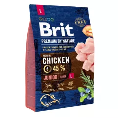 Brit Premium Junior L 3 kg (курица) сухой корм для щенков и молодых собак больших пород