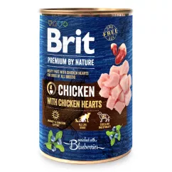 Вологий корм для собак Brit Premium By Nature Chicken with Hearts 800 г (курка) (100407/8546)