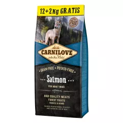 Carnilove Salmon Adult 12 + 2 kg (лосось) сухой корм для взрослых собак всех пород