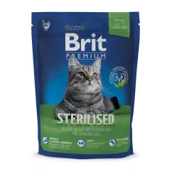 Brit Premium Cat Sterilized 300 г (курка) сухий корм для стерилізованих котів