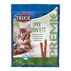 Лакомство для котов Trixie PREMIO Quadro-Sticks 5 шт. (домашняя птица) (42724)