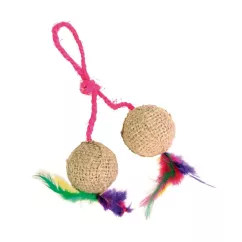 Іграшка для котів Trixie М'ячі на мотузці 4,5 см (джут) (4501)